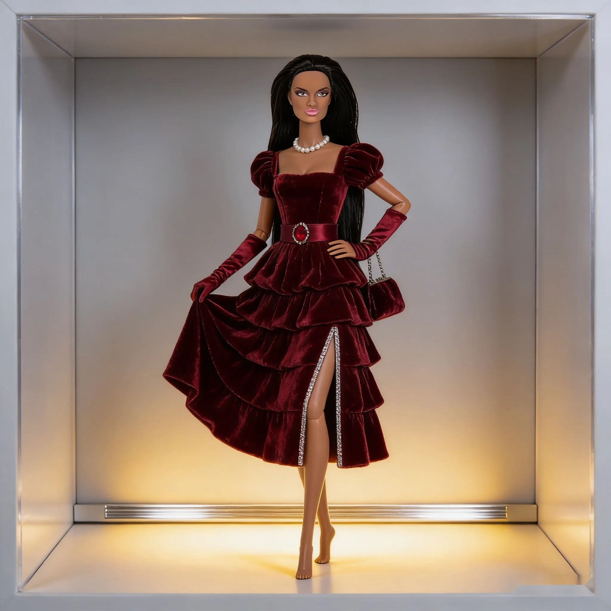 12.6in 1/6 Scale 12-Joint Posable MJD Doll - Exquisite Facial Features, Desktop Ornament, Holiday Gift (No Clothes)