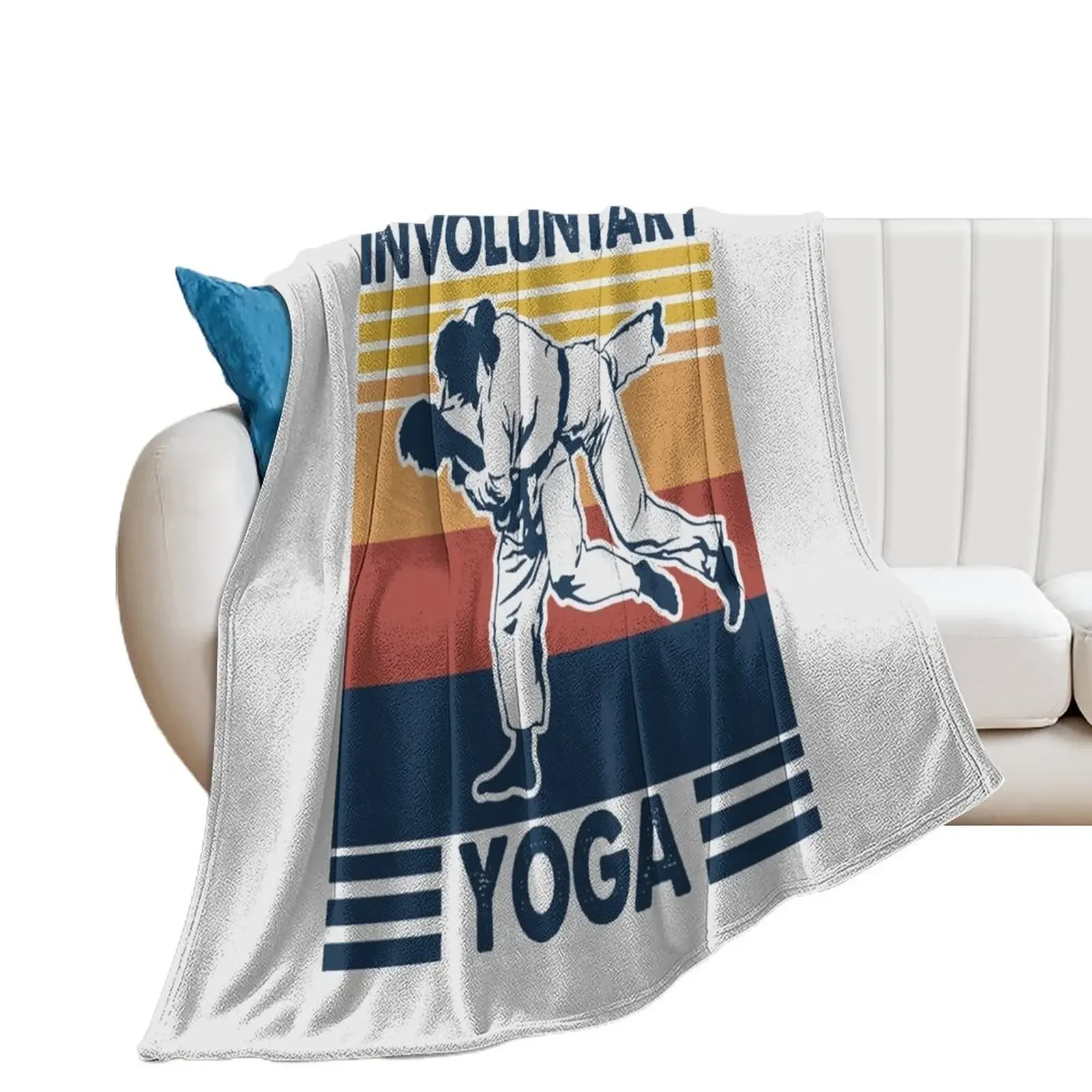 Involuntary Yoga - Funny Jiu Jitsu Lover Throw Blanket Luxury Thicken Travel Kid'S Sofa Throw Blankets