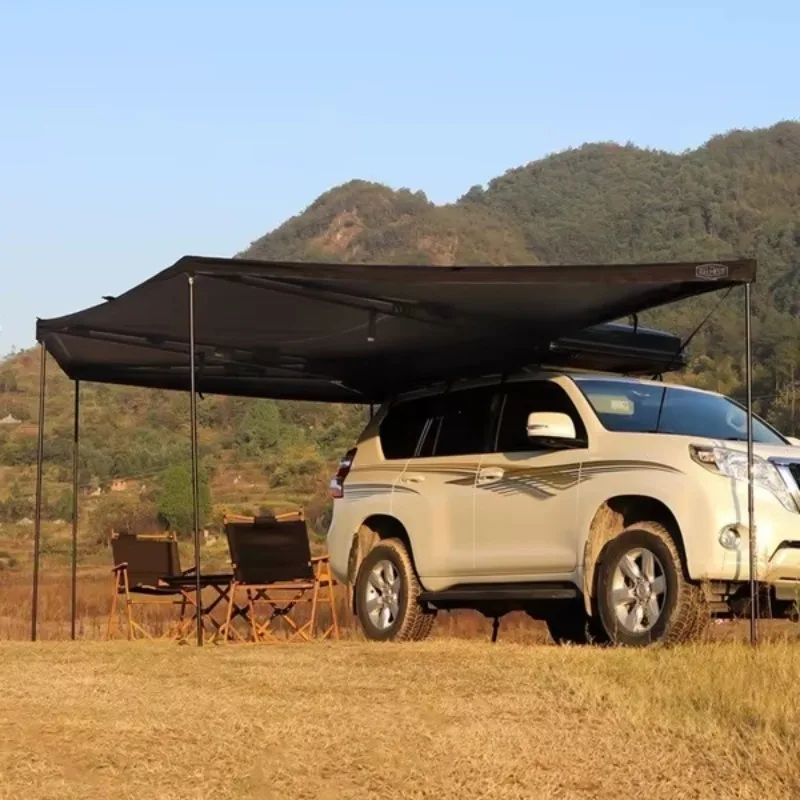 Os dossel laterais do carro de poliéster duráveis mais vendidos são fáceis de configurar para viagens ao ar livre e camping
