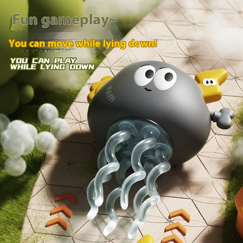 Figur Santa Claus Menari, Mainan Angin Putar Penghilang Stres, Figur Aksi Gurita Berjalan Lucu, Mainan Anak-anak, Hadiah Natal