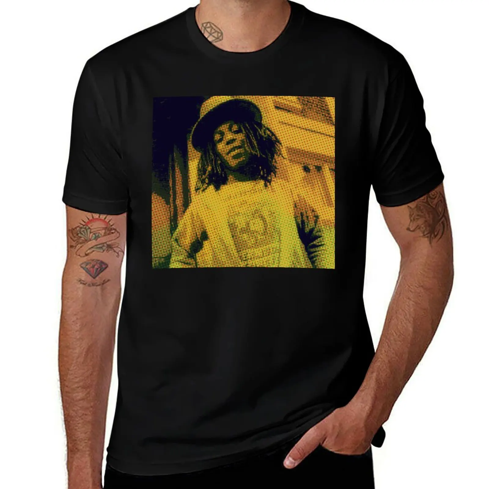 Hugh Mundell T-Shirt Plus Size Outdoor Casual Top T-Shirt