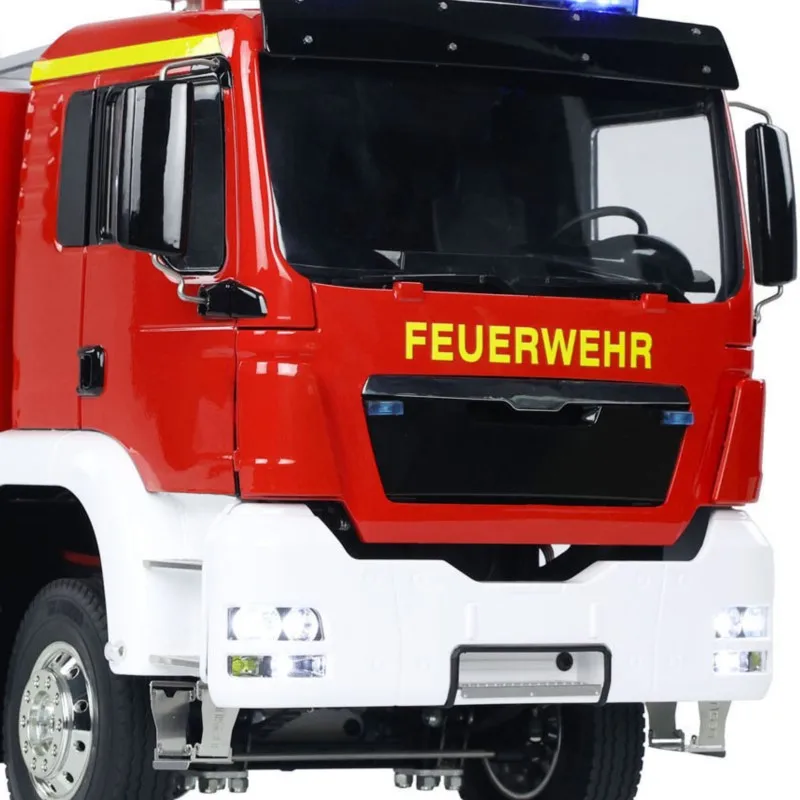 

Toys 1:14 4x2 RC Fire Fighting Truck 2-speed Transmission Remote Control Fire Vehicles Light Sound Painted Finished Cars TH24238