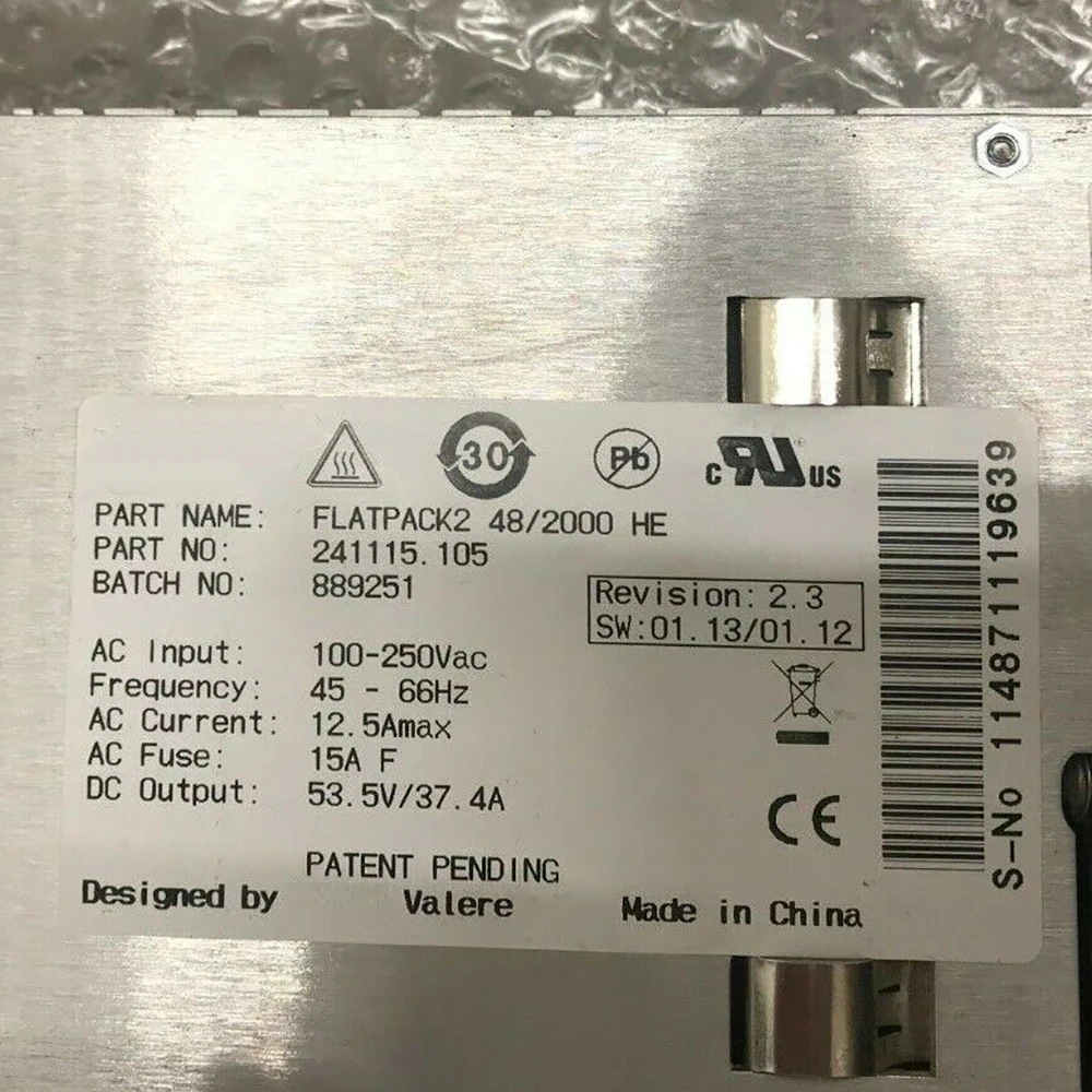 FLATPACK2 48/2000 HE 2000W For Eltek Communication Power Supply Module 241115.105
