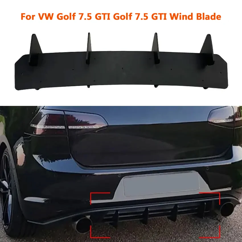 

For VW Golf 7.5 GTI Golf 7.5 GTI Wind Blade Rear Lip Rear Blade Spoiler Modification Car Rear Spoiler Protector