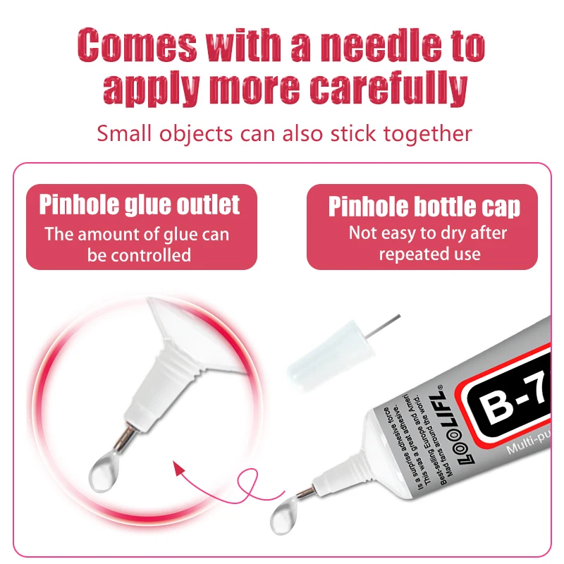 กาว B-7000 แรงยึดติดสูงพิเศษ สำหรับงานอุตสาหกรรม กาวติดเครื่องประดับ กาวติดผ้า เหมาะสำหรับงาน DIY ประดับเพชรพลอยด้วยมือ กาวชนิดพิเศษ