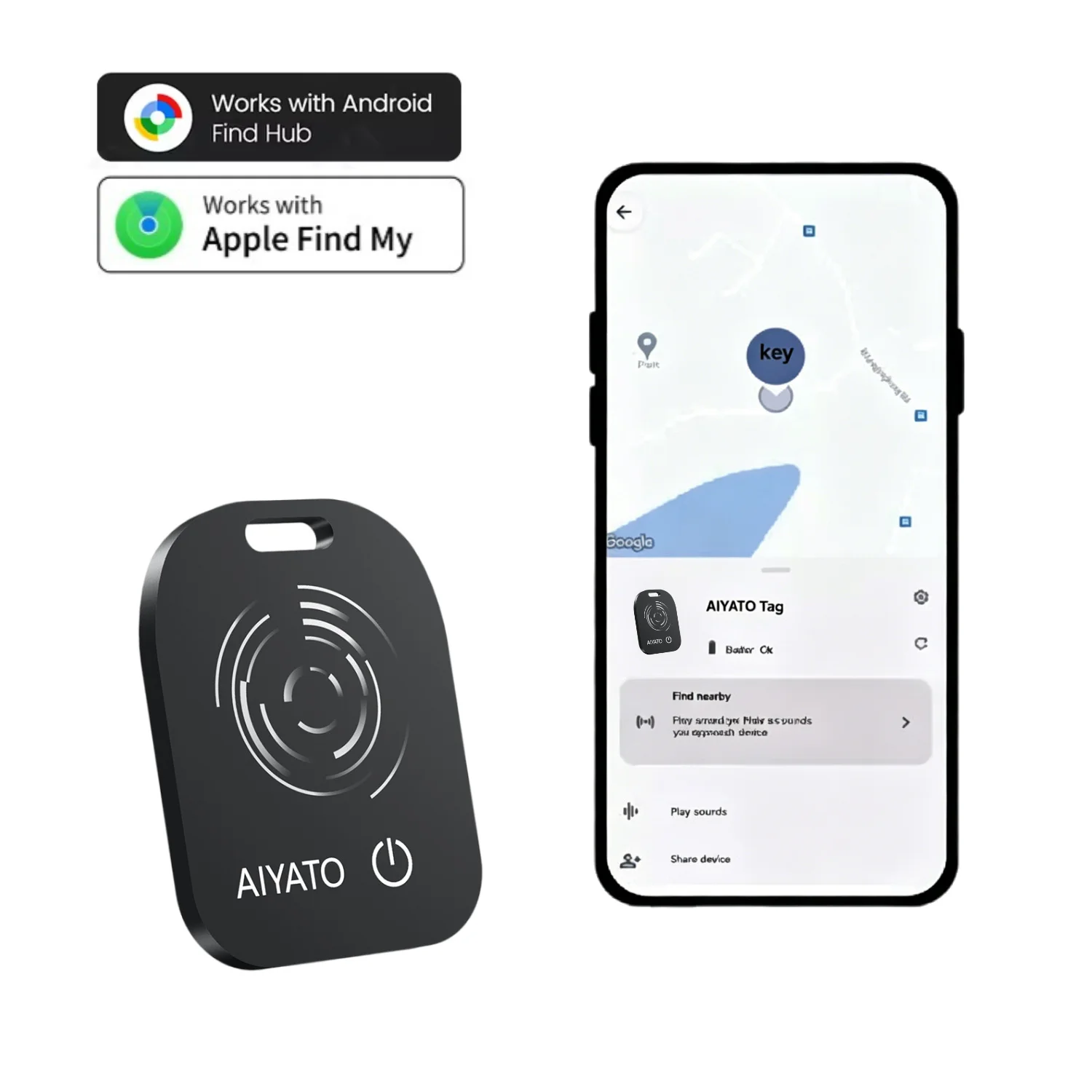

2026 Wallet Tracker Card (iOS and Android) Slim Tracking Card, Bluetooth Smart Card, Work with Apple Find My & Google Find Hub