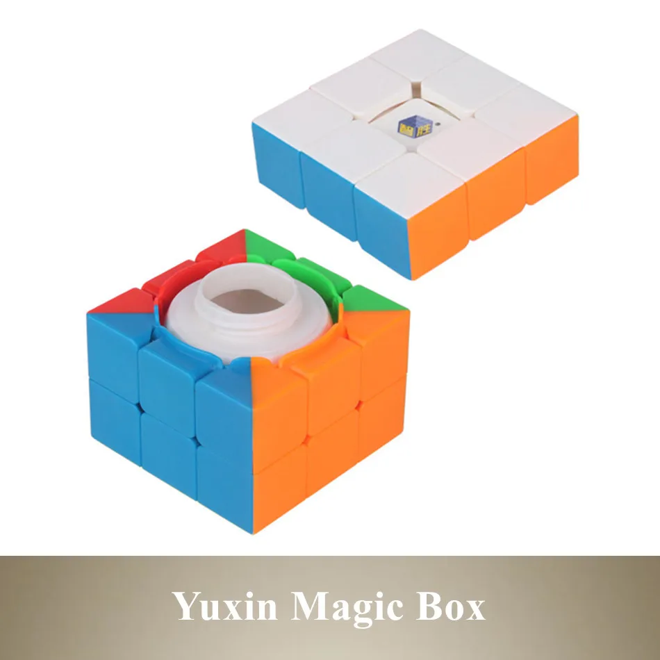 YUXIN profestional 3x3x 3 kuferek na skarby magiczna kostka Puzzle do układania na czas 3x3 niespodzianka Cube zabawki edukacyjne prezenty 66mm