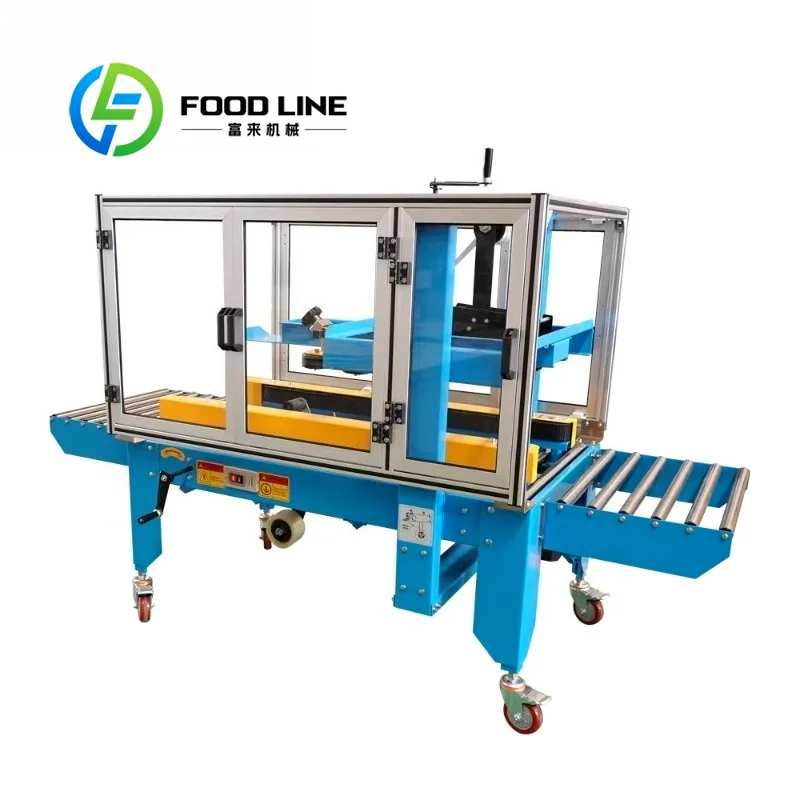Automatic Top Bottom Drive Carton Sealing Machine Stable Operation For Various Size Box Sealing And Packaging Work