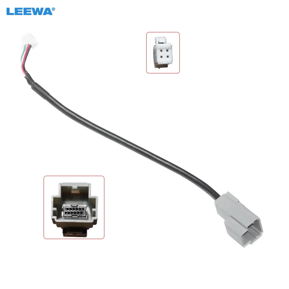 LEEWA Car Audio Radio 12Pin Conector Changer Port AUX Adapter for Fait Strada/Toro (2020) Auto AUX Cable Transfer #CA7771