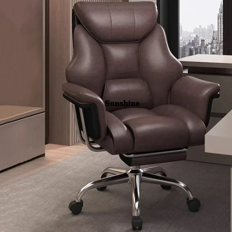 Black Computer Office Chair Fancy Recliner Adjustable Comfy Ergonomic Chair Modern Gaming Sillas De Oficina Office FurnitureYY