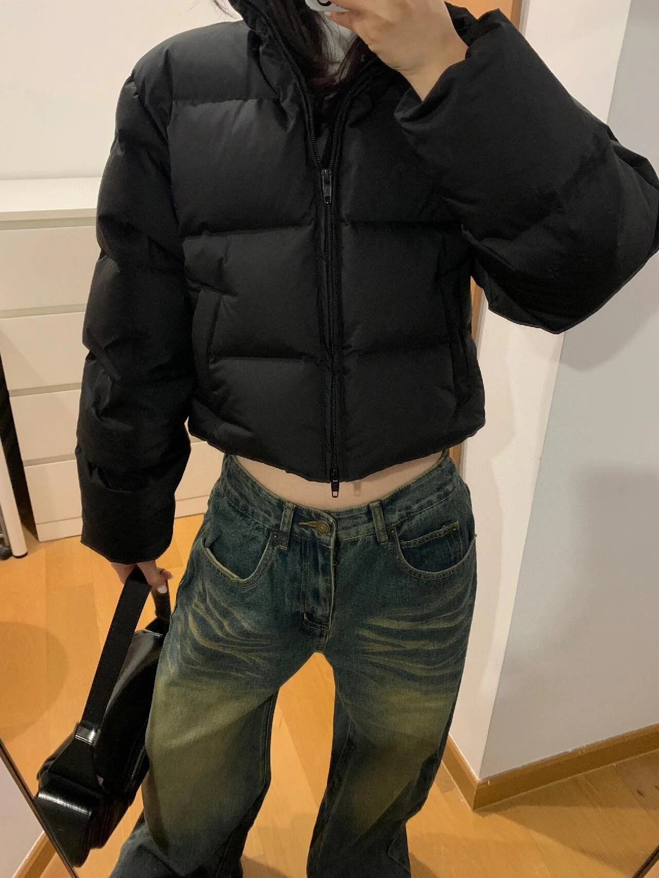 New 2025 Men's Thickened Short Wide Fit Jacket Cotton Coat Stand Collar Bread Style Outerwear Warm Winter Casual Fashion