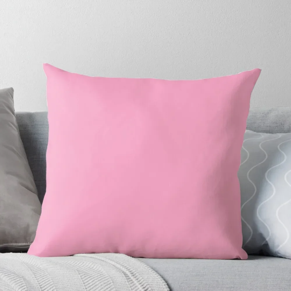 PLAIN SOLID CARNATION PINK - 100 SHADES OF PINK ON OZCUSHIONS Throw Pillow christmas cushions covers Pillow