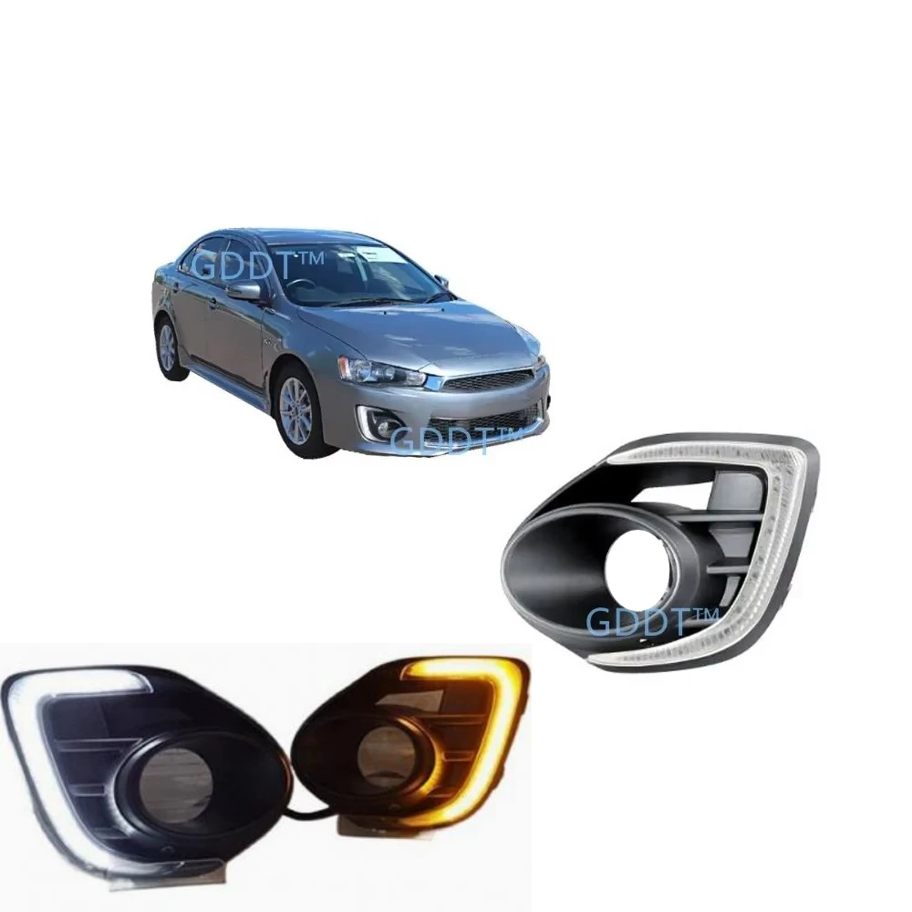 Dual Led Drl for Lancer CX CY 2015-2018 with Wire with Relay Full Kit