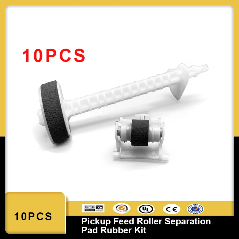 

10 компл. L3110, комплект резиновых накладок для ролика подачи захвата для EPSON L3150 L3158 L3160 L4158 L4168 L4170 L4150 L4160 L3156 L3151