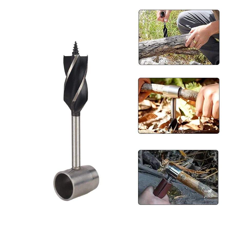 

25mm Manual roller drill is convenient to carry, outdoor woodworking manual drilling tool drill bit