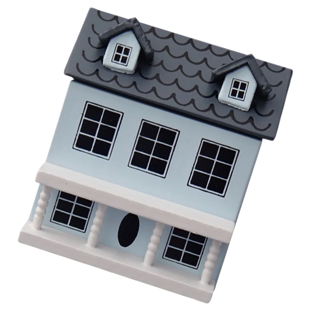 Villa Klein Huis Model Geschilderd Mini Meubeldecoratie Huis Miniatuur Houten Scène Lay-Out Versiering