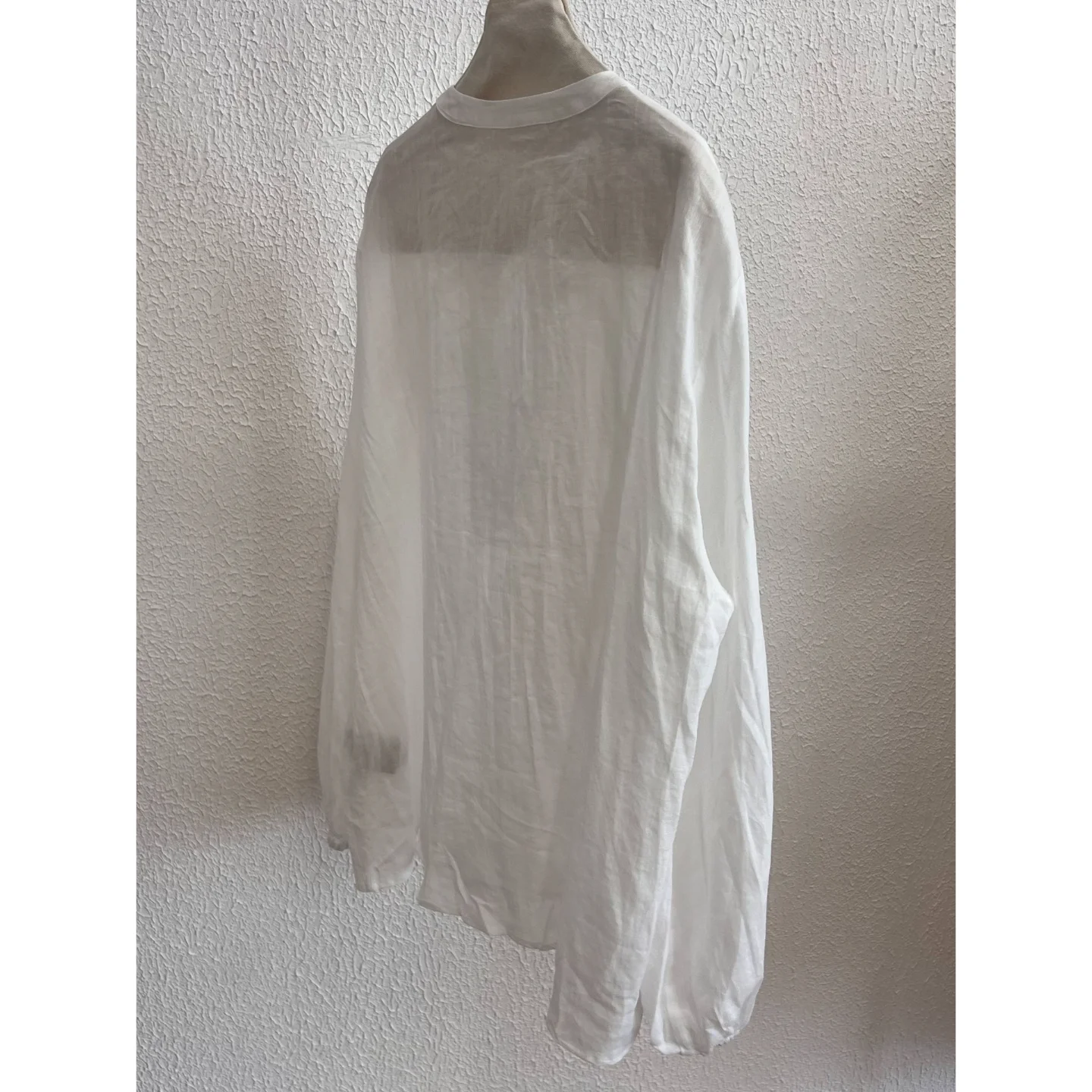 New 2026 Lace Embroidered Linen Shirt round Neck Long Sleeve Loose Summer Top for Vacation Casual Loose Fit Women's Blouse