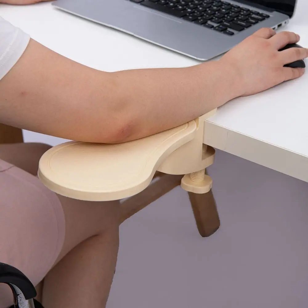 Rotating Computer Arm Rest Pad Attachable Adjustable Desktop Wrist Rest Support Ergonomic Mouse Pad Holder for Home&Office