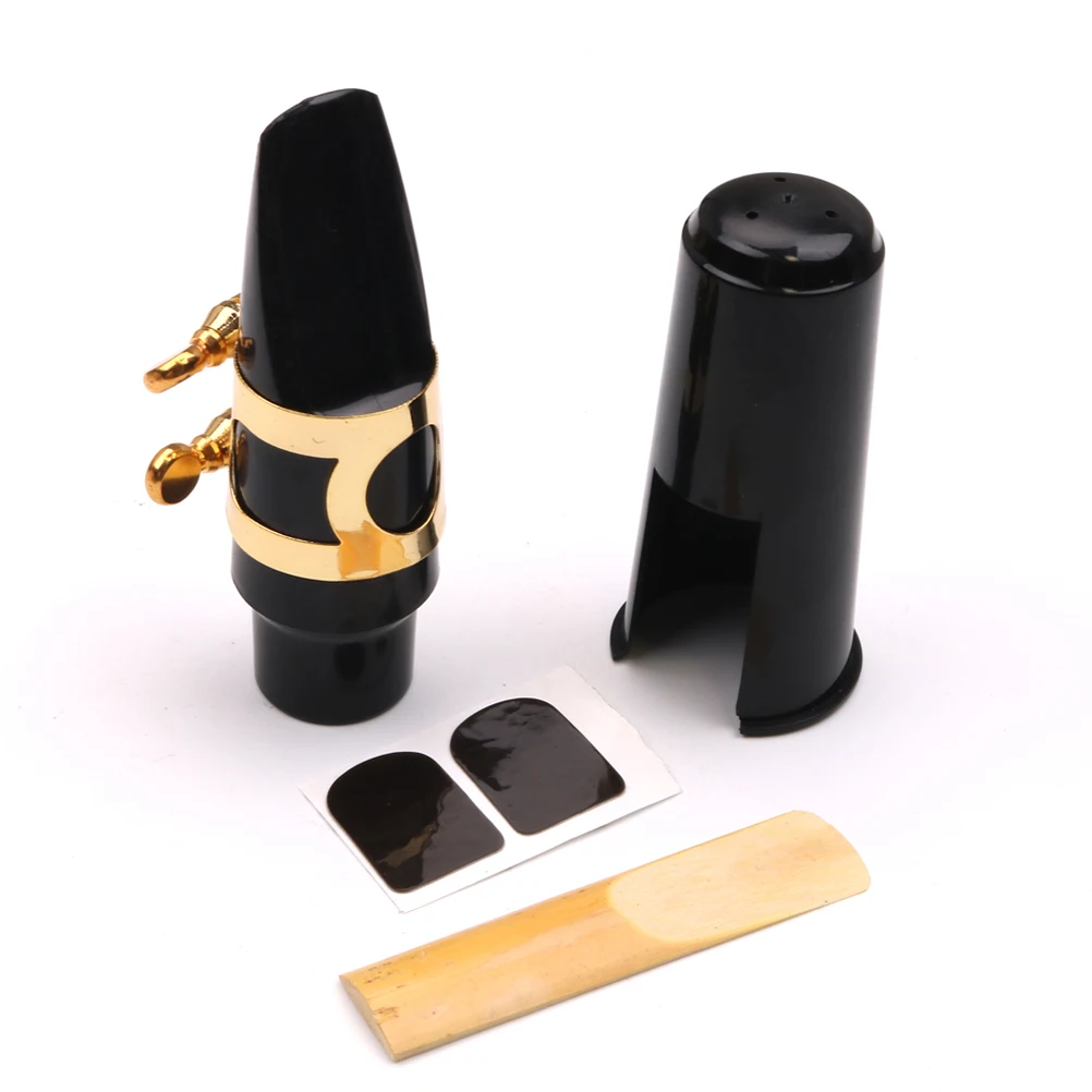 

1 set Alto Sax Mouthpiece Set Cap Buckle Pads Beginners Musical Instrument Accessories Sturdy Sound Quality