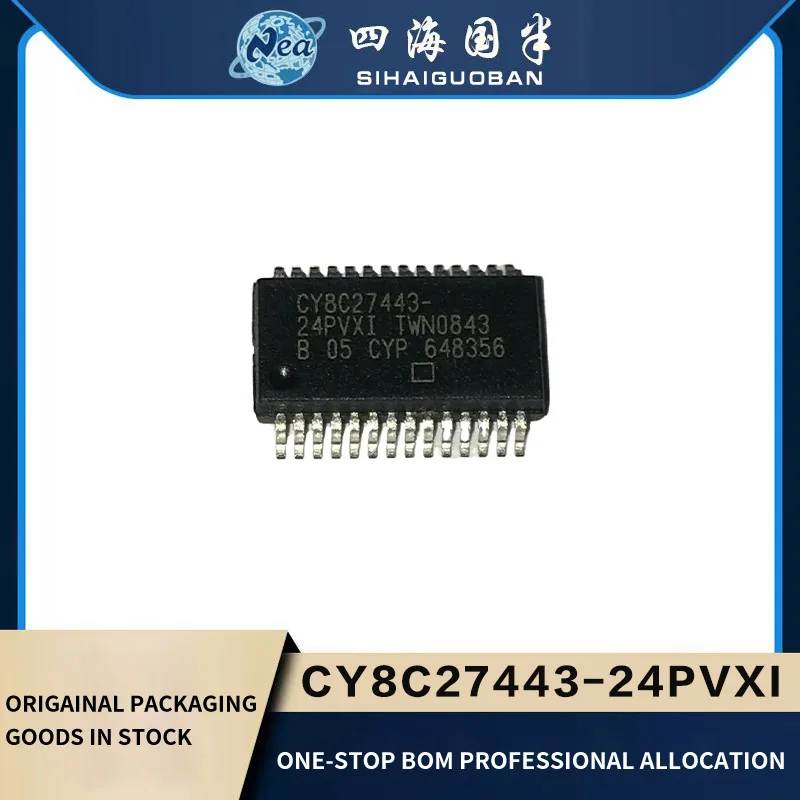 1PCS Electronic Components CY8C27443-24PVXIT SSOP-28 CY8C27443-24SXIT   IC MCU