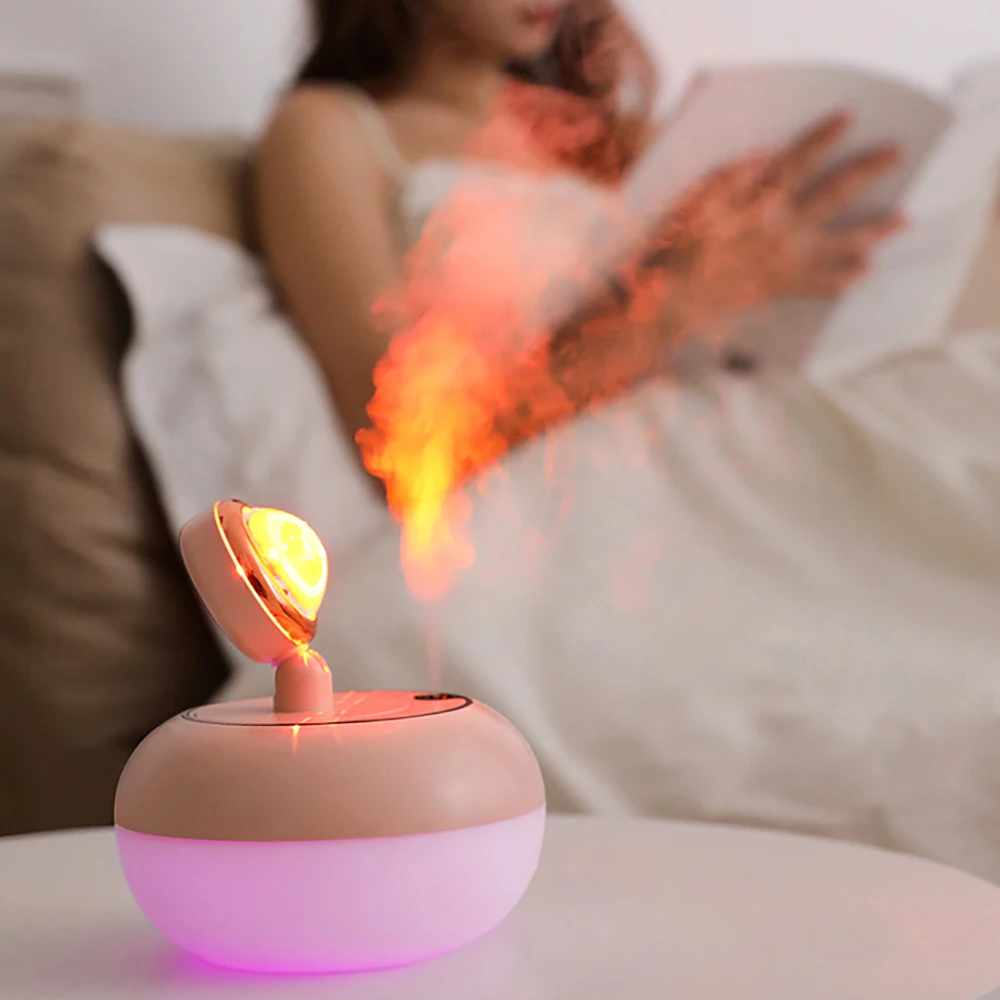 NEW Sunset Night Light 2 In 1 Mini Wireless Sunset Lamp Air Humidifier Diffuser Desktop For Home Office Take Photos