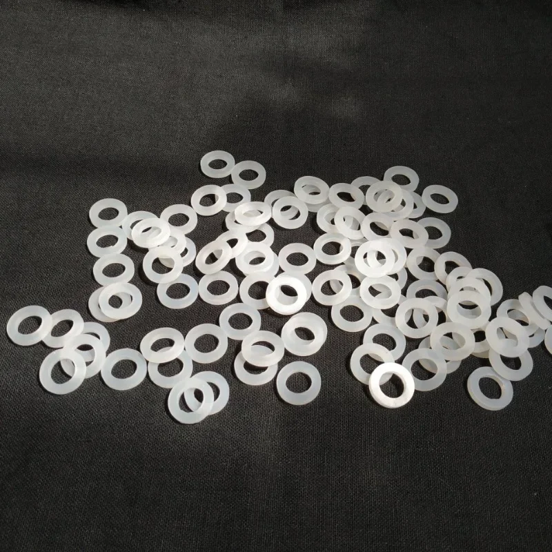 

100x PTFE Shim Precise Flat Washers Spacer ID 1mm to ID 4.3mm 0.2mm 0.3mm 0.4mm 0.5mm Thick Heat-resistant Ring Gasket White