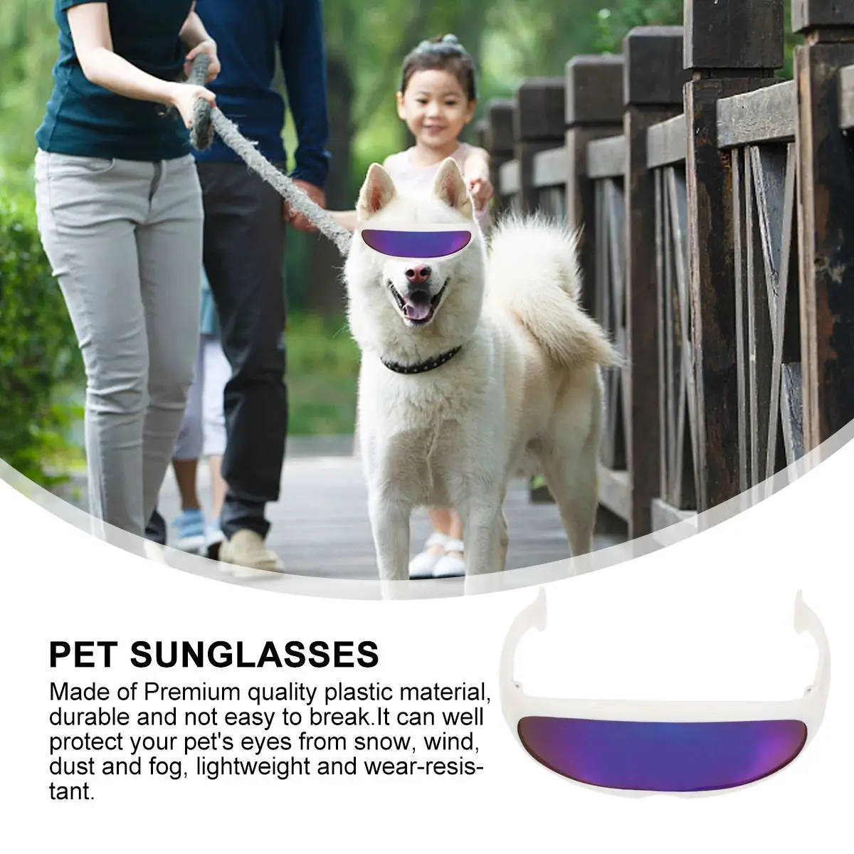

2pcs Pet Cat Skiing Glasses Set Blue Black Durable Lightweight UV Protection Windproof Dustproof Outdoor Cycling Photo Prop Pet