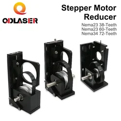 QDLASER Stepper Motor Reducer Nema23 38-Teeth/ Nema23 60-Teeth/ Nema34 72-Teeth for CO2 Laser Engraving Machine Motor Block Set