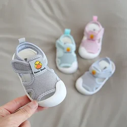 Sandales pour bébés filles, chaussures d'été pour bébés garçons, respirantes, Anti-collision, décontractées, pour la plage