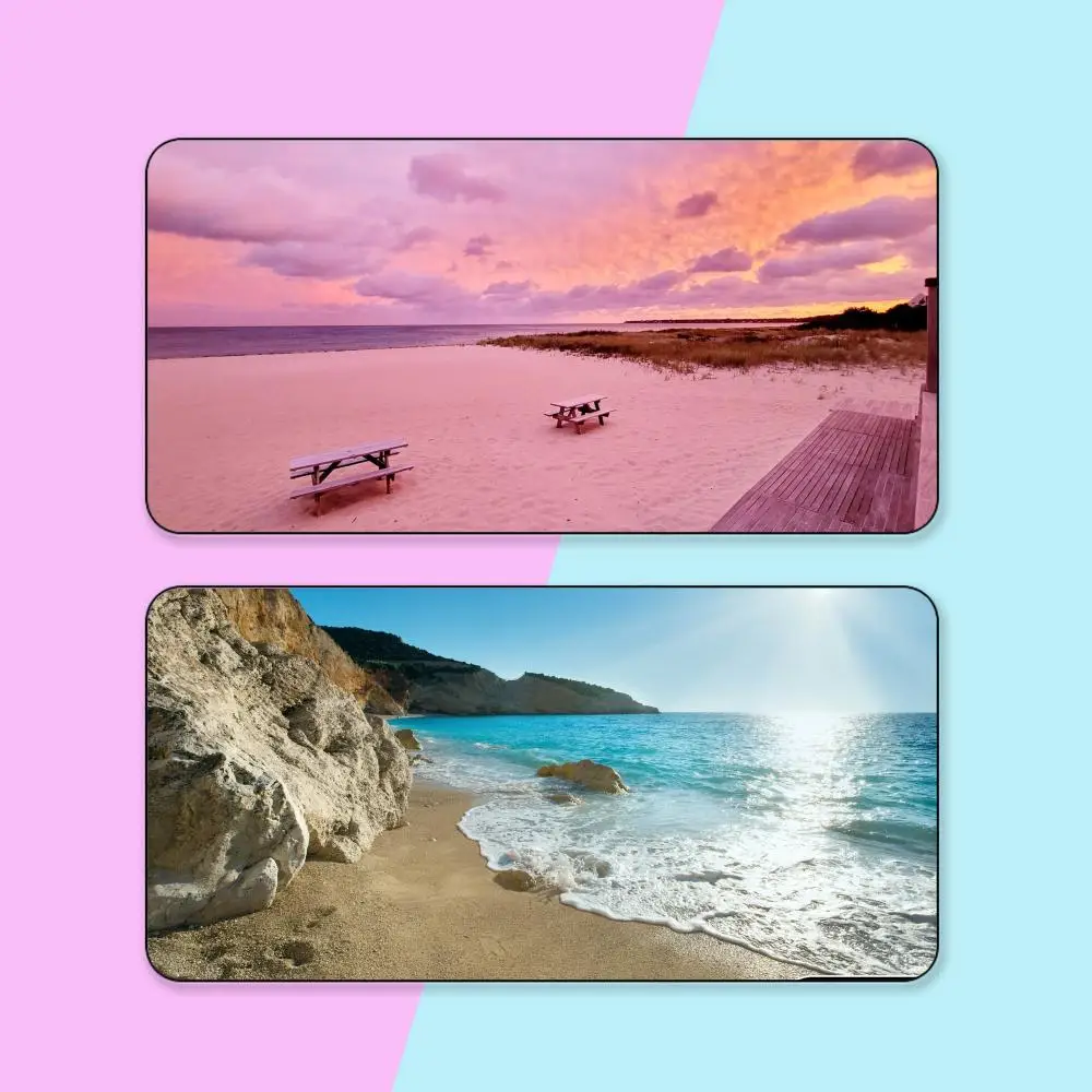 

Коврик для мыши Natural Ocean Beach, резиновый коврик для мыши, ноутбука, официальный настольный игровой коврик