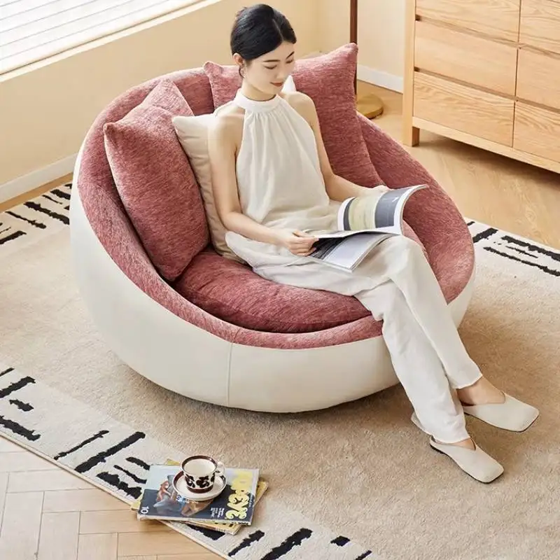 Lazy Relax Living Room Chairs Modern Nordic Balcony Adults  Recliner Chair Japanese Balcony Muebles Para Hogar Furniture Home