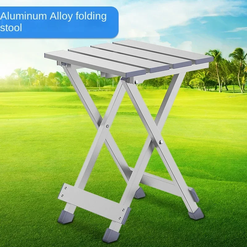 

Aluminum Alloy Outdoor Folding Camping Chair Foldable Fishing Stool for Garden Traveling Beach Picnic BBQ Seat Tools