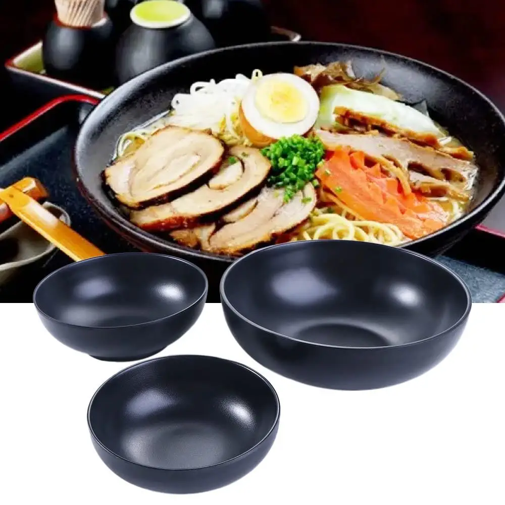 1 PCS Easy Cleaning Ramen Bowl Creative Imitation Porcelain Dull Polish Soup Bowls Durable Food Container