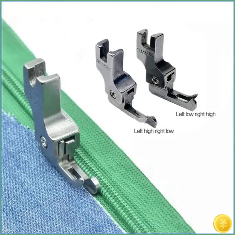 2Pcs Narrow Guide Presser Foot Industrial Lockstitch Sewing Machine Feet Zipper Universal Presser Feet