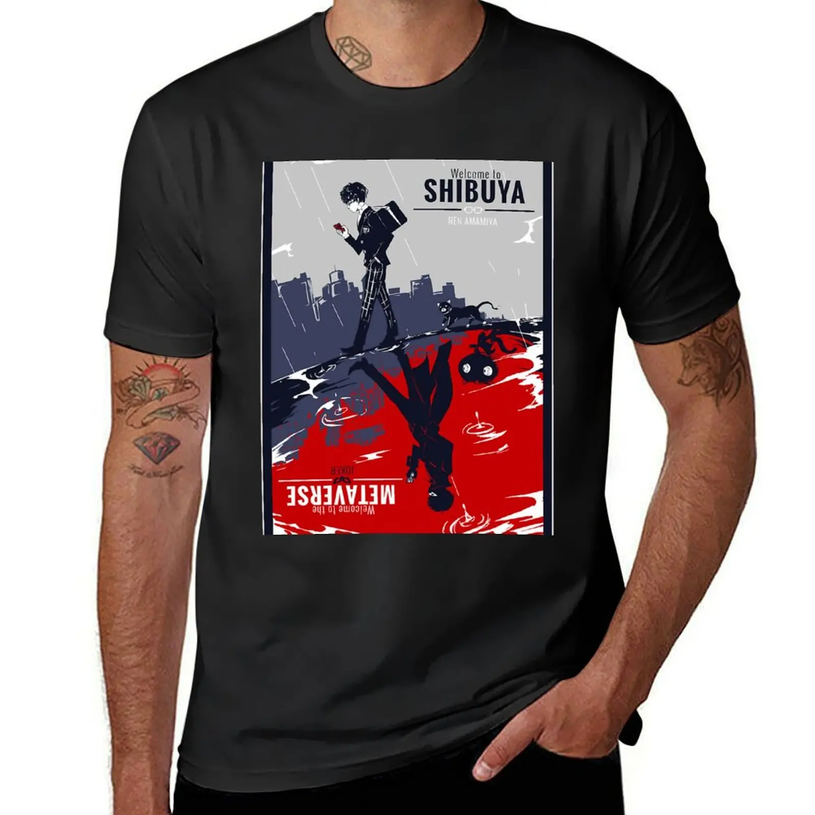 

Shibuya/Metaverse T-Shirt quick drying aesthetic clothes mens workout shirts