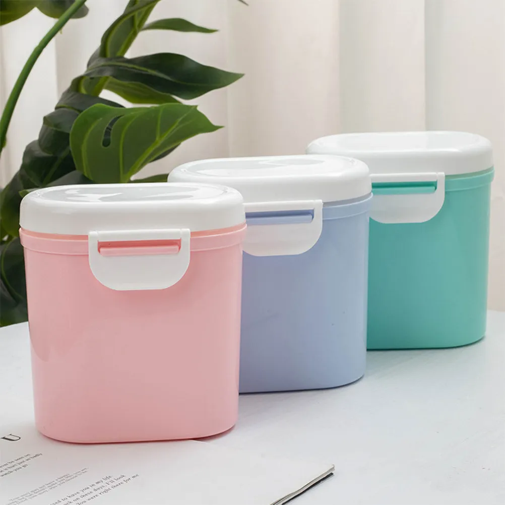 

1 шт. контейнер для хранения из пищевого полипропилена с силиконовой герметичной крышкой, компактный, многофункциональный, для детской смеси и круп