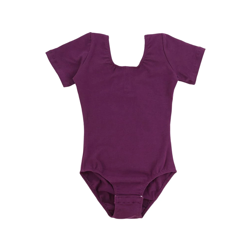 

Эластичный балетный танцевальный наряд, комбинезон с короткими рукавами, танцевальная одежда, купальник розового цвета