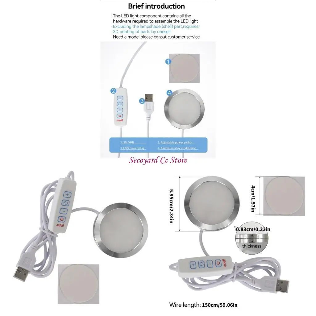 

N3UC Creative Model Lighting со светодиодными компонентами требует -печатных деталей для энтузиастов DIY