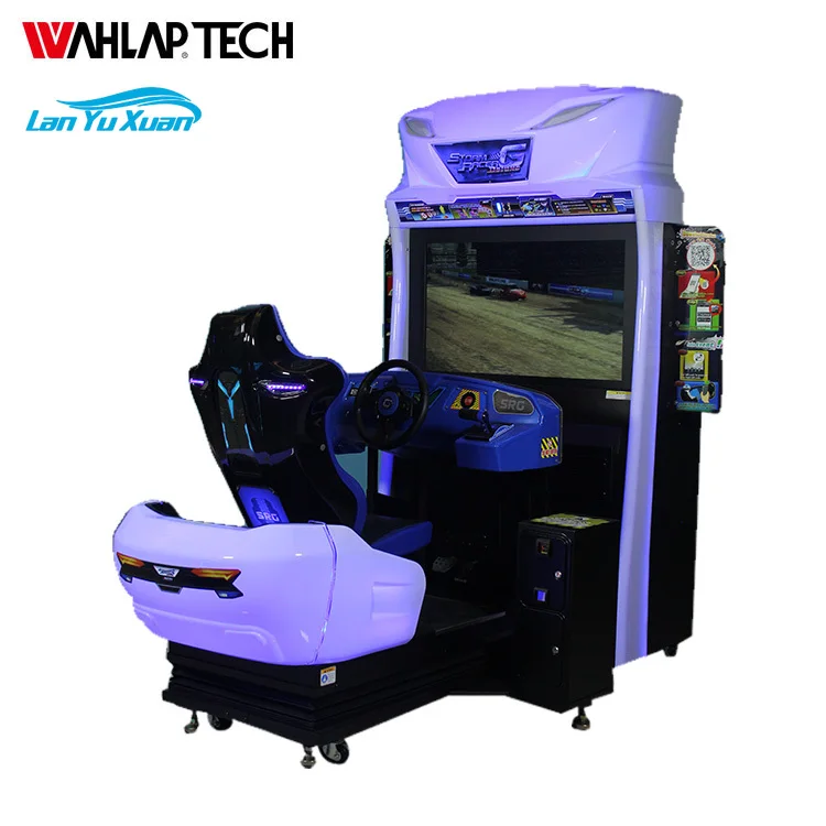 Luxury car racing simulator game machine