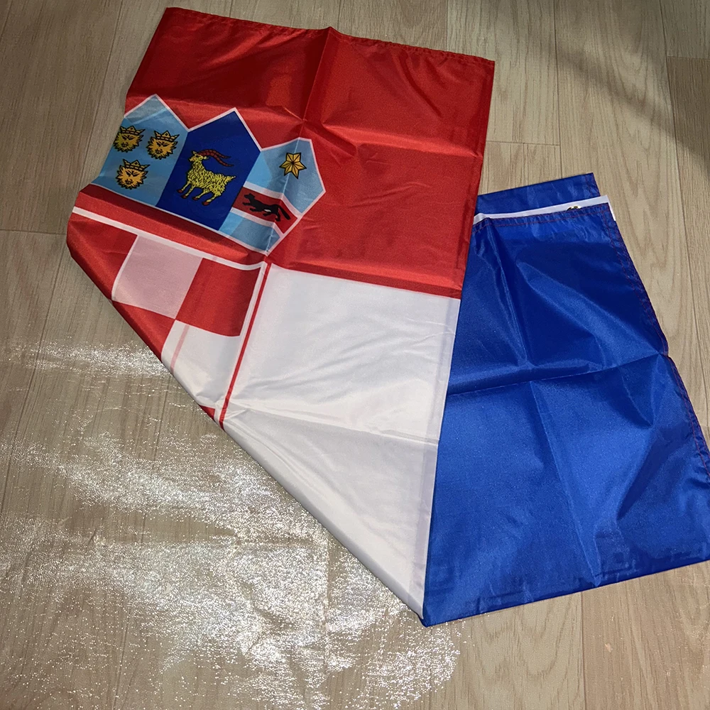 （TIKI FLAG）Croatia Flag 90x150cm polyester Croatia Croatian National Flag hanging banner for decoration