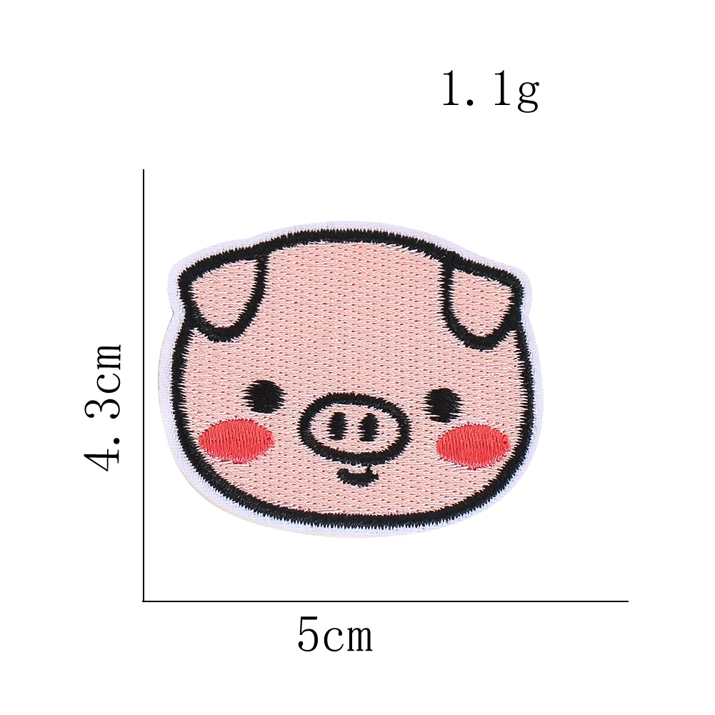 Niedliche Q-Version Tier-Aufbügler Komplettset: Koala, Panda, Fuchs, Schaf, Schwein, Affe – für Kinder-Hoodies, Canvas-Taschen, DIY-Deko und Reparaturen – Detail 11
