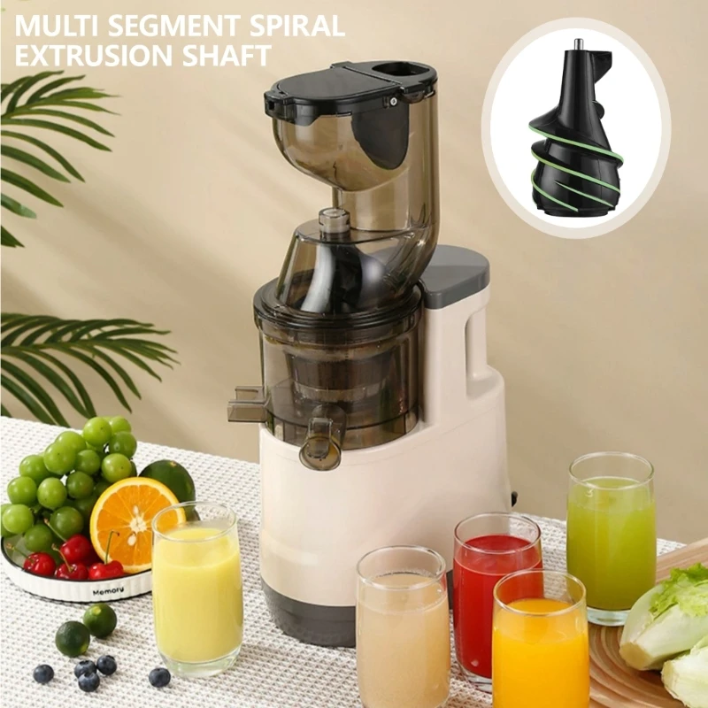 D0AB Masticating Juicer Machines 150W Slow Cold Press Juicer High Juice Juicer for Fruits and Vegetables Easy to Clean