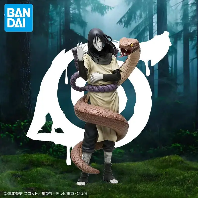 In Stock Bandai Original Naruto Orochimaru Figures Anime Action Models Cartoon Dolls Desktop Toys Ornament Unisex Festival Gifts