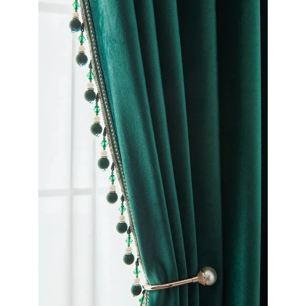 Simple Modern Blackout Bedroom Soundproof Curtains for Living Room Bedroom To Block Road Noise Velvet Nordic Luxury Velvet
