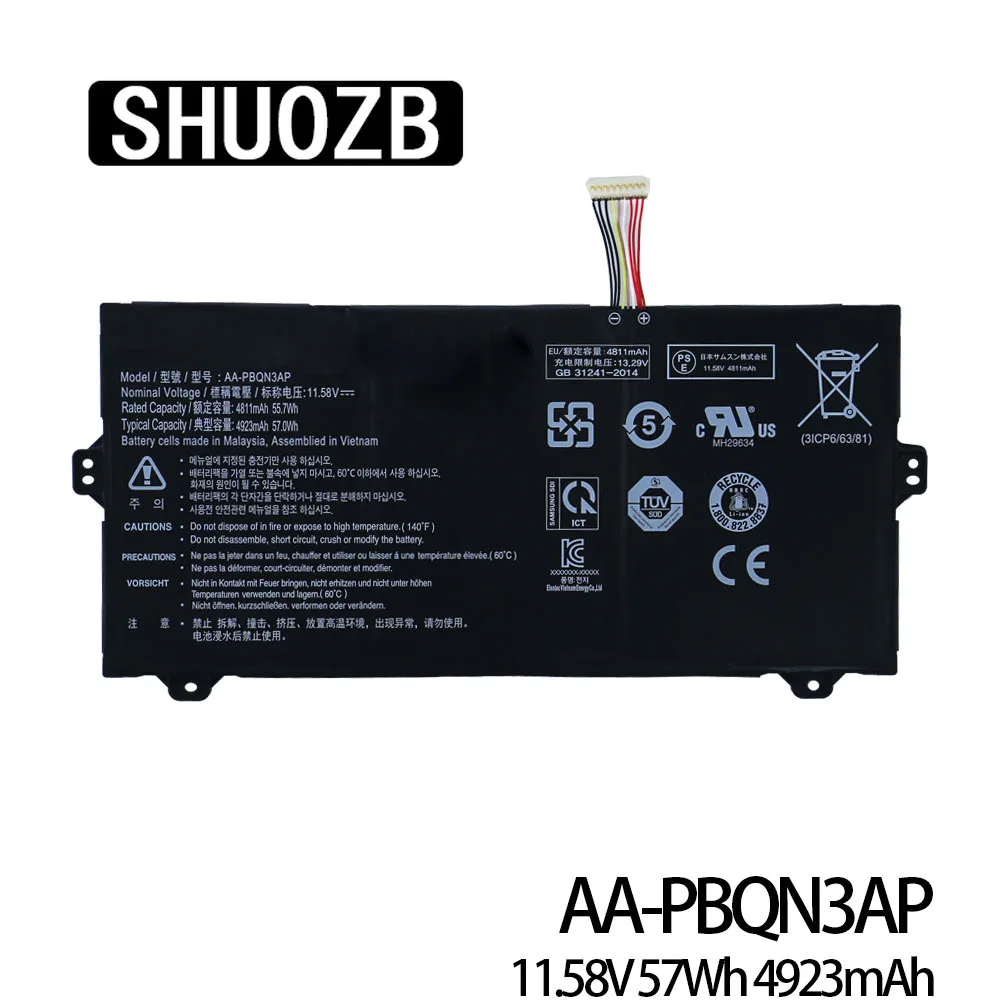 

AA-PBQN3AP Laptop Battery For Samsung 3ICP6/63/81 11.58V 4923mAh Brand New SHUOZB