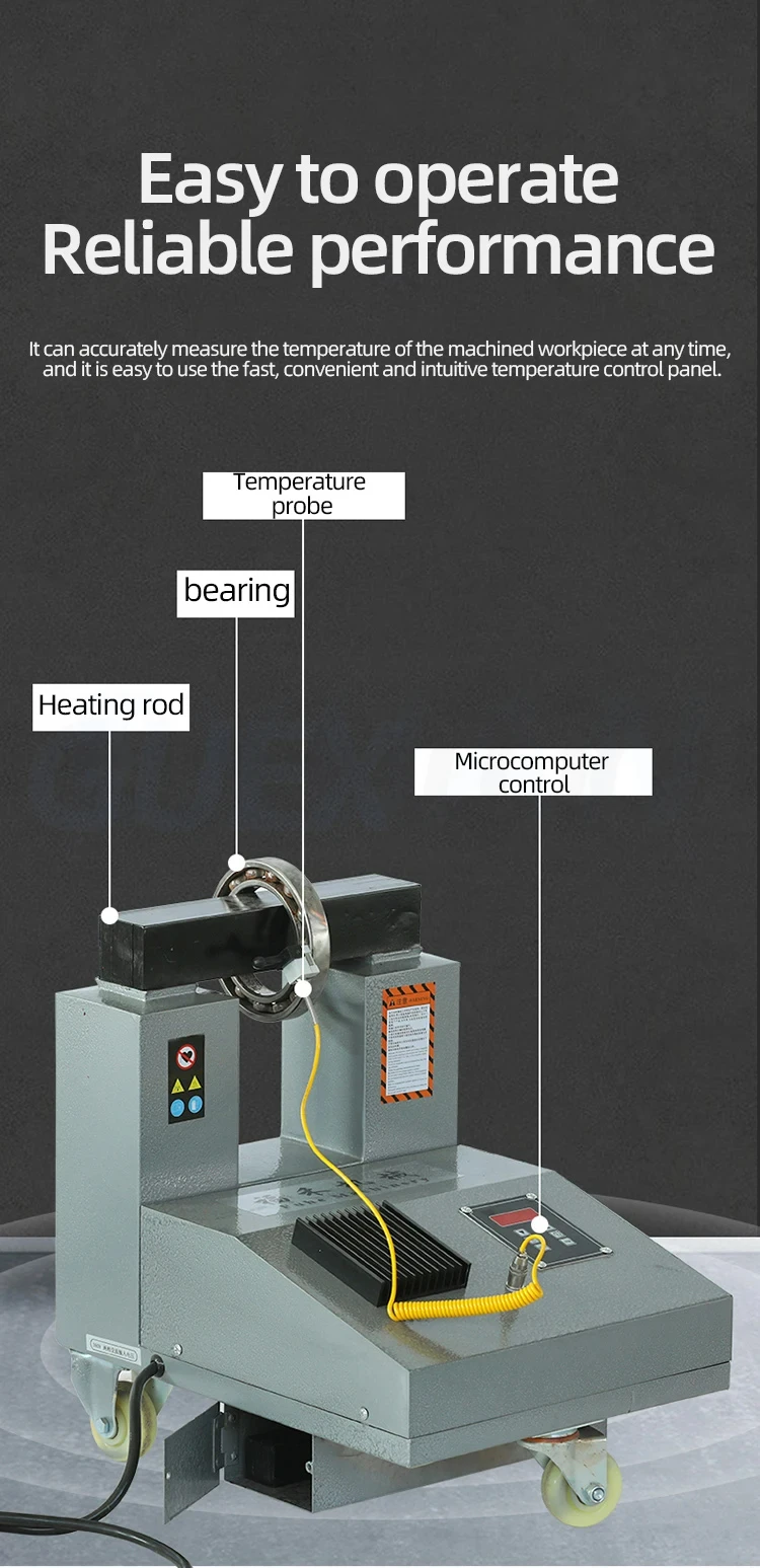 Micro Computer Bearing Heater, Electromagnetic Induction, Temperature Measurement, Heating Rod, Bearing Heating Tool