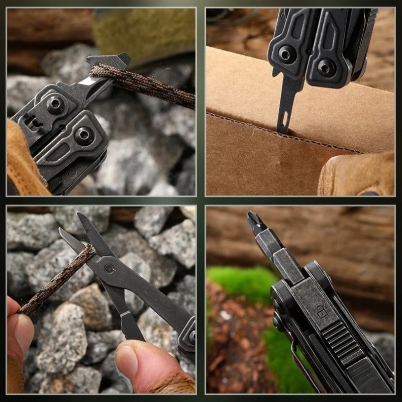 

Многофункциональный инструмент BHBT 27 в 1: плоскогубцы, карманный нож, портативное снаряжение для выживания на природе, набор бит для кемпинга