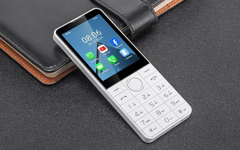 DOOV R77 4G Touch Screen Keypad Smartphone Without Camera 2.8 Inch 3GB+32GB 2100mAh Android13 Hebrew Keyboard Mobile Phone