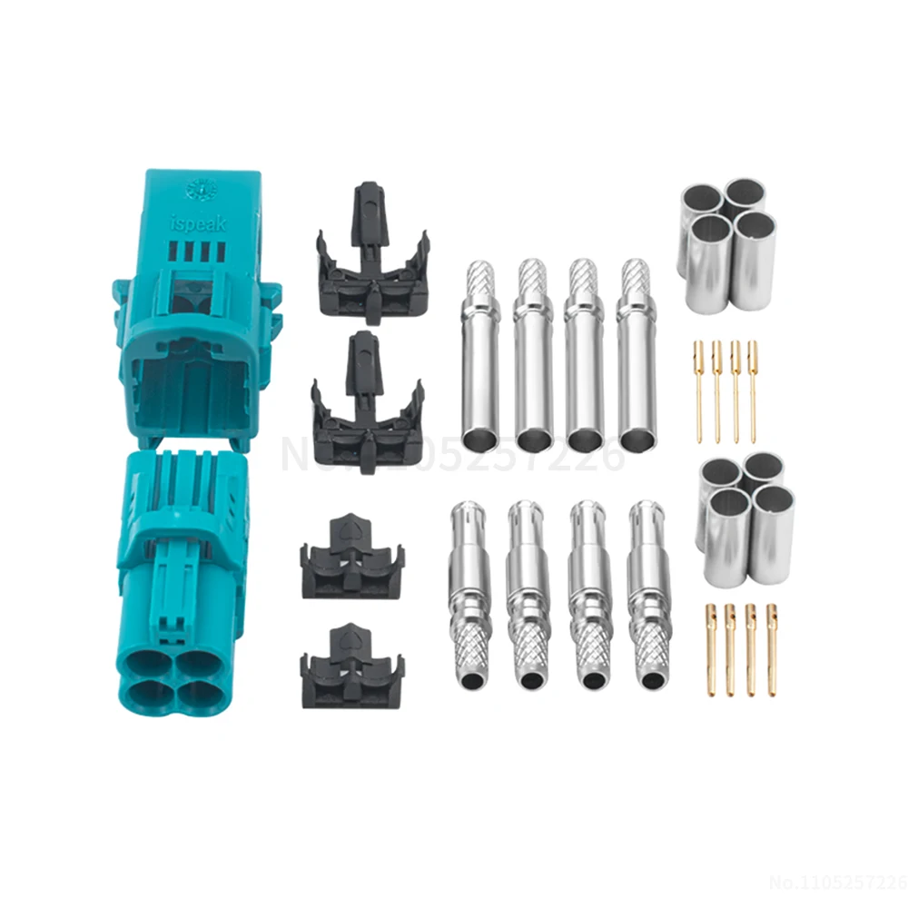 Rosen version mini mini FAKRA four-in-one male-female connector with four chambers MINI fakra connection head (1 pcs)