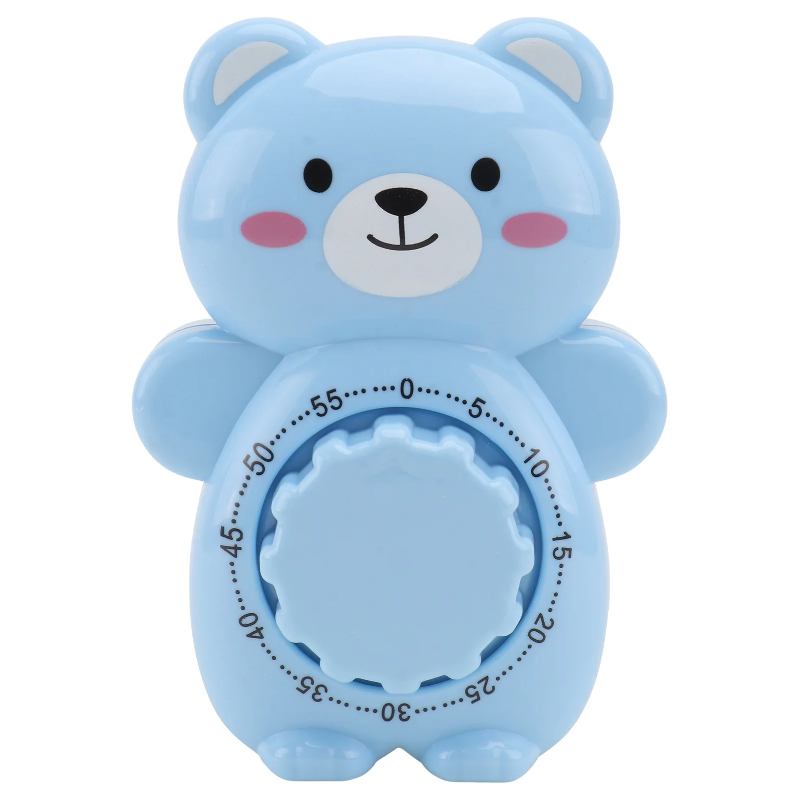 

Cartoon Shape Kitchen Blue Abs Mechanical Timer for Kids Household Baking Study Reminder Analog Minute Timer
